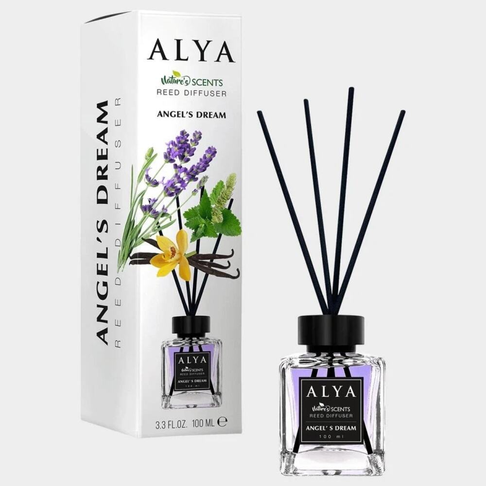 Alya Reed Diffuser Angel’s Dream Nature’s Scents 3.4 Fl. Oz . 100 Ml